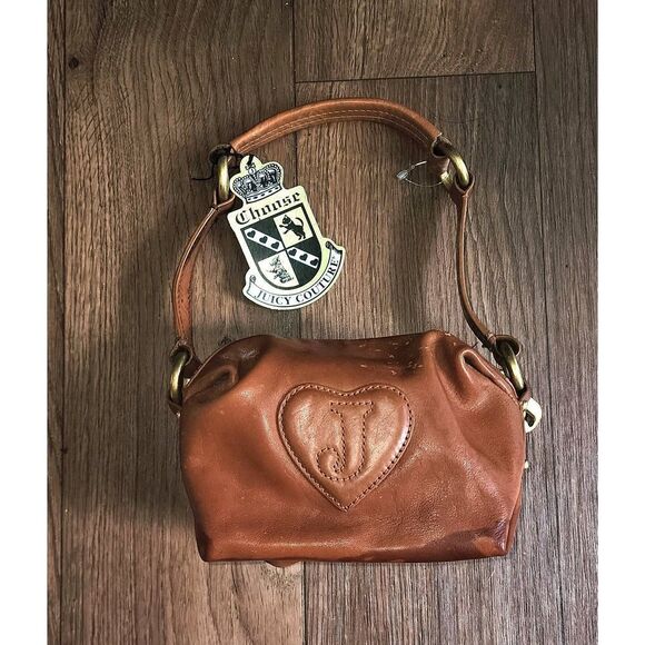 VINTAGE Juicy Couture Saddle Leather Bag - Picture 1 of 7